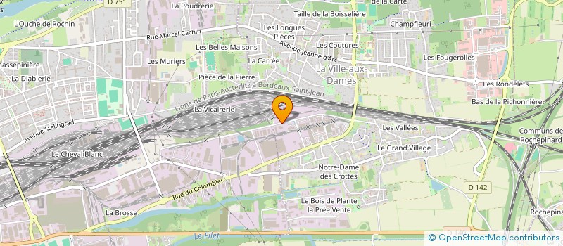 localisation de l'entreprise A.I.M FRANCE à LA VILLE-AUX-DAMES