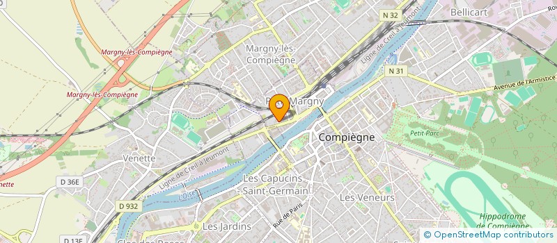 localisation de l'entreprise A.I.N 60  COMPIEGNE