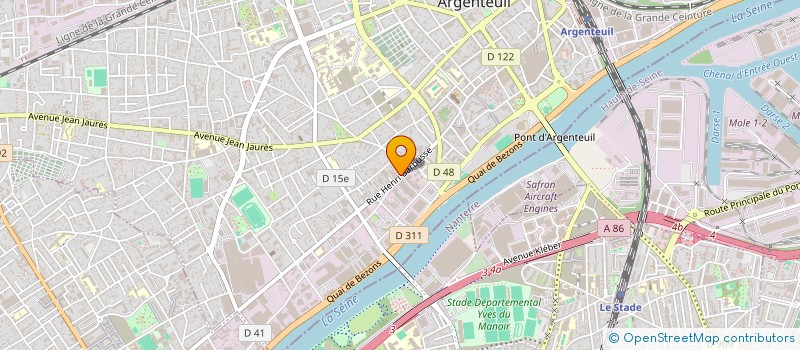 localisation de l'entreprise A.I.P. à ARGENTEUIL