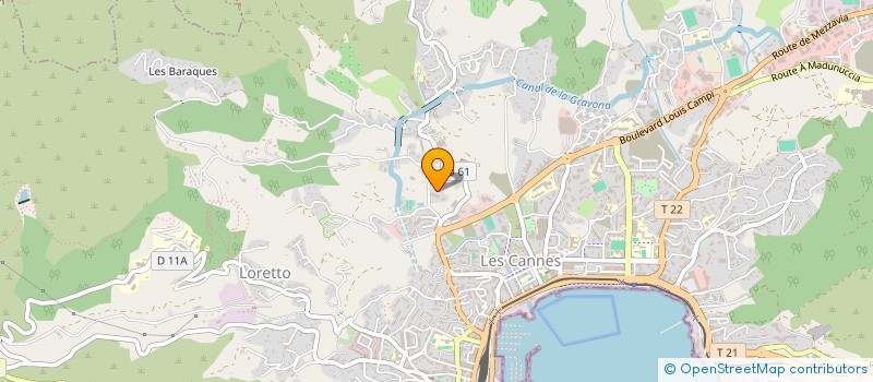 localisation de l'entreprise A.I.P. à AJACCIO