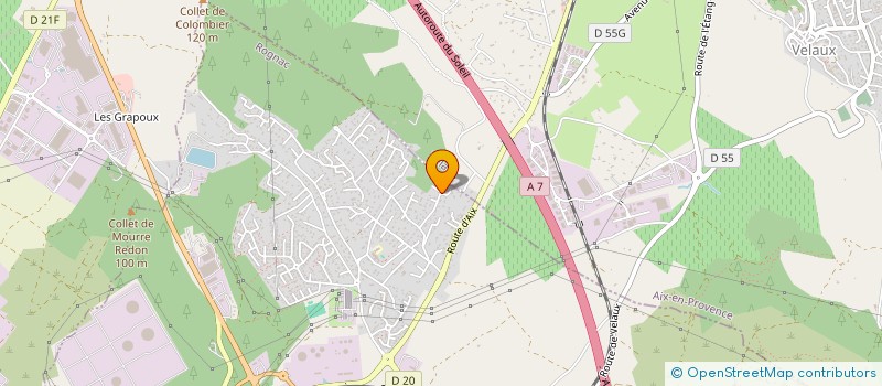 localisation de l'entreprise A.I.P (AMENAGEMENT.INSTALLATION.PISCINE)  ROGNAC