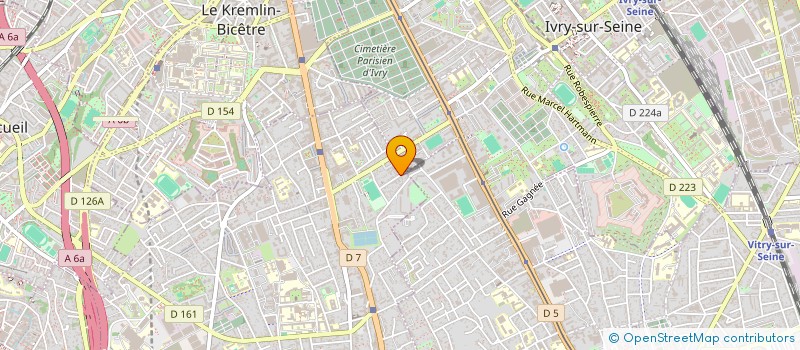 localisation de l'entreprise A I P M  VILLEJUIF