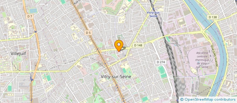 localisation de l'entreprise A.I PRODUCTION à VITRY-SUR-SEINE