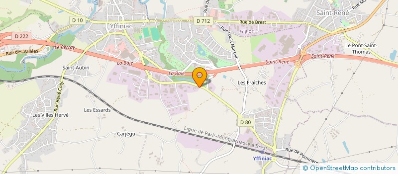 localisation de l'entreprise A.I.R BAT à TREGUEUX