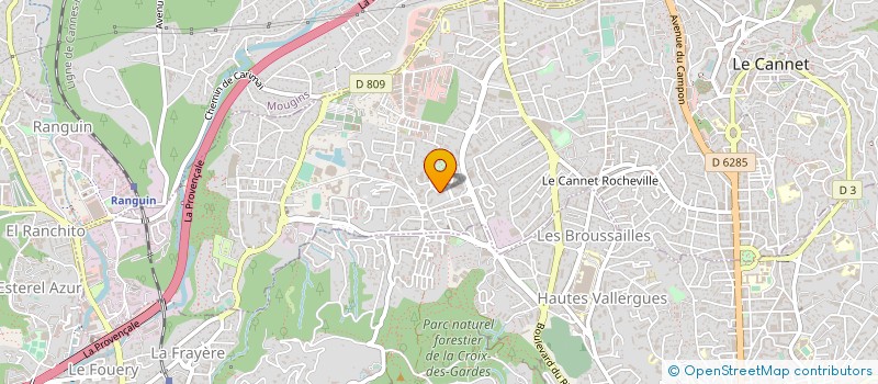 localisation de l'entreprise A.I.R.E.H.C. à LE CANNET