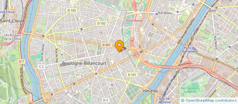 localisation de l'entreprise A.I.R.P.M LABORATOIRE DE RECHERCHE EN PSYCHOMOTRICITE à BOULOGNE-BILLANCOURT