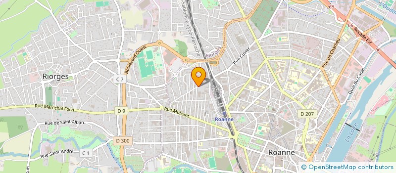 localisation de l'entreprise A-I-S SOLUTIONS - ALARME INCENDIE - SURVEILLANCE - LES SOLUTIONS à ROANNE