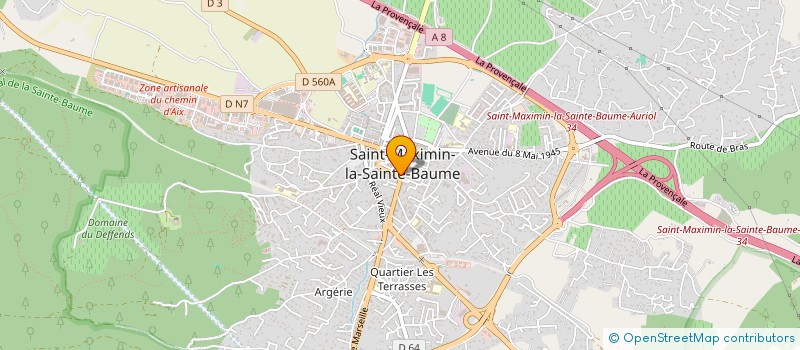 localisation de l'entreprise A.I.T BTP à SAINT-MAXIMIN-LA-SAINTE-BAUME