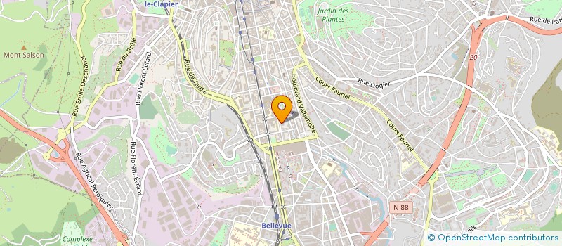 localisation de l'entreprise A.I.T CALORIFUGE à SAINT-ETIENNE