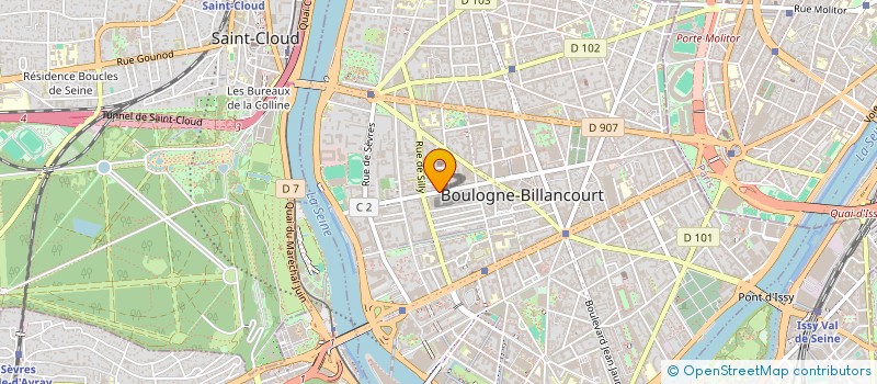 localisation de l'entreprise A IMMO à BOULOGNE-BILLANCOURT