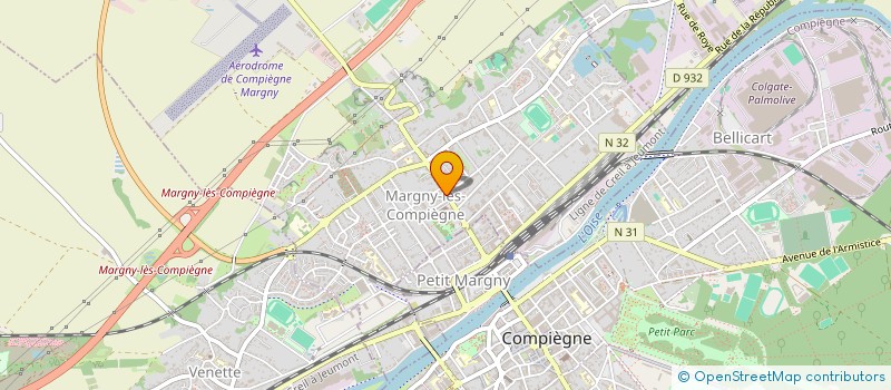 localisation de l'entreprise A INFORMATIQUE  MARGNY-LES-COMPIEGNE