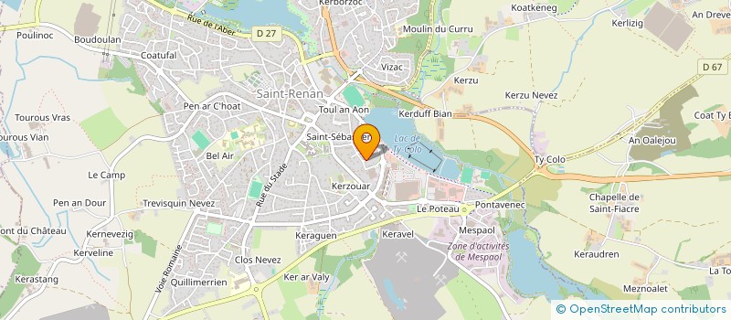 localisation de l'entreprise A + ISOLATION à SAINT-RENAN