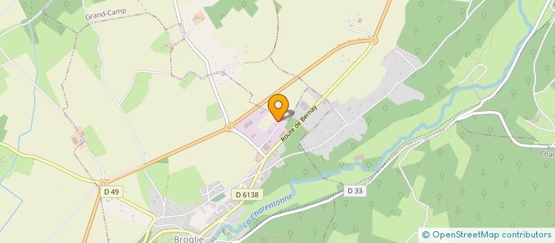 localisation de l'entreprise A.J.2.C.  BROGLIE