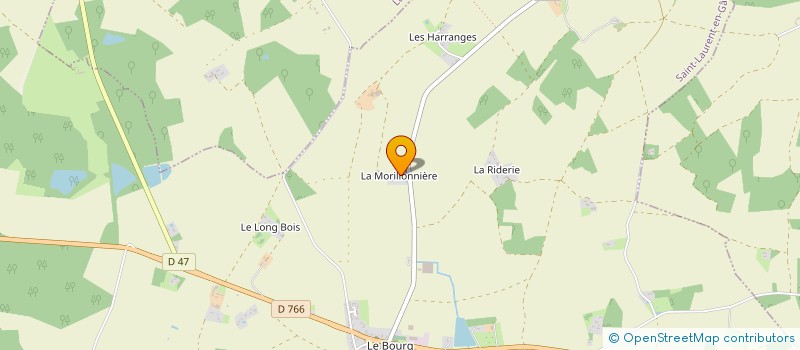 localisation de l'entreprise A J 2 L  SAINT-LAURENT-EN-GATINES