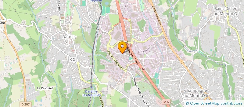 localisation de l'entreprise A J 2 L à DARDILLY