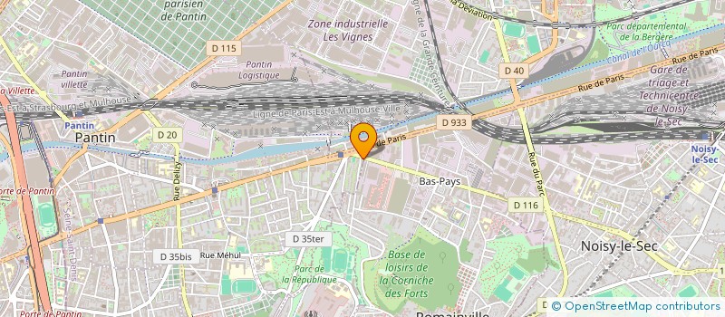 localisation de l'entreprise A J  PANTIN