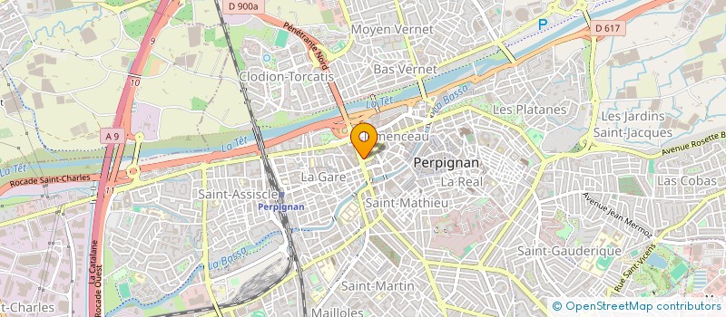 localisation de l'entreprise A.J  PERPIGNAN