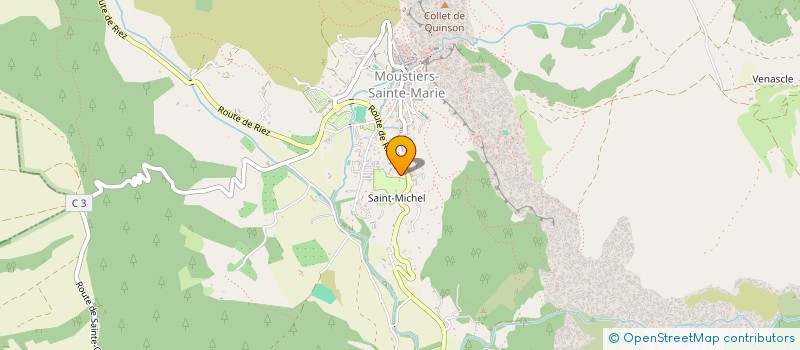 localisation de l'entreprise A.J  MOUSTIERS-SAINTE-MARIE