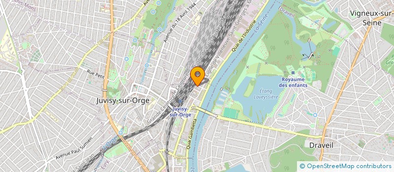 localisation de l'entreprise A.J.  JUVISY-SUR-ORGE