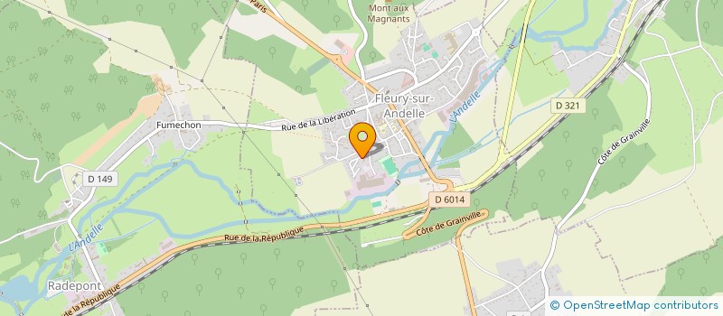 localisation de l'entreprise A.J  FLEURY-SUR-ANDELLE