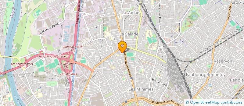 localisation de l'entreprise A.J.A. à TOULOUSE