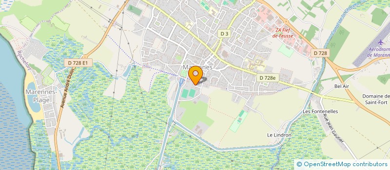 localisation de l'entreprise A.J.A.G.  MARENNES-HIERS-BROUAGE