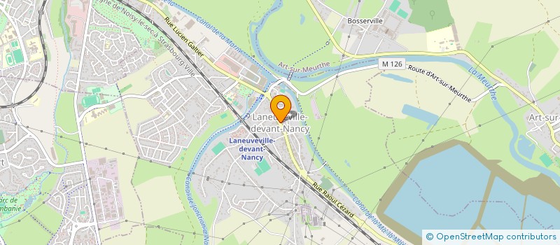 localisation de l'entreprise A.J.A.L. - AMIS DU JUMELAGE D'AUERBACH-LANEUVEVILLE  LANEUVEVILLE-DEVANT-NANCY