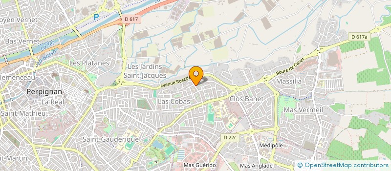 localisation de l'entreprise A.J. AUTOMOBILES  PERPIGNAN