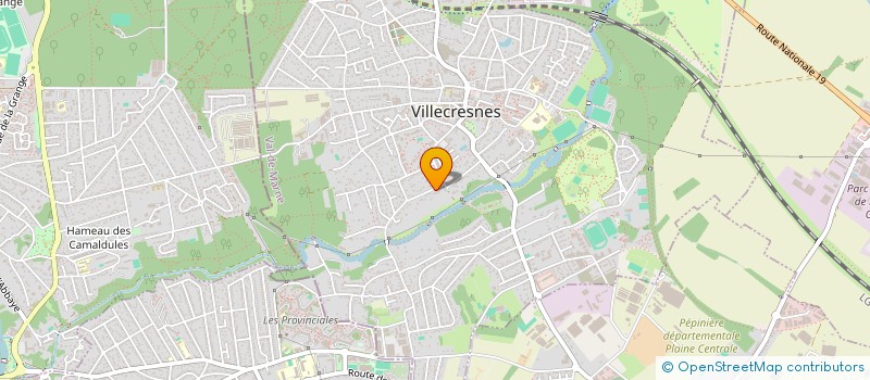 localisation de l'entreprise A J AUTOS  VILLECRESNES