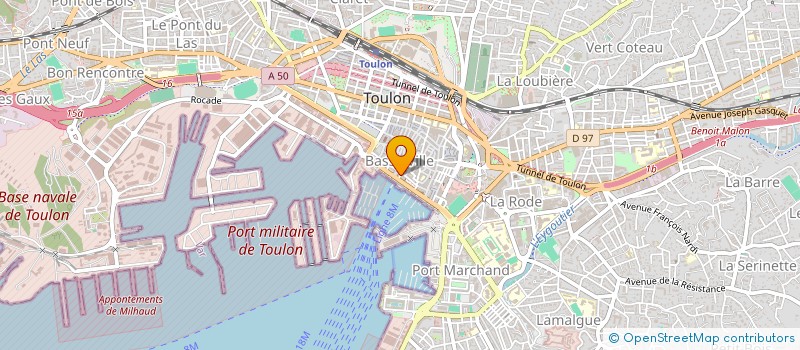 localisation de l'entreprise A.J.B INDUSTRY  TOULON