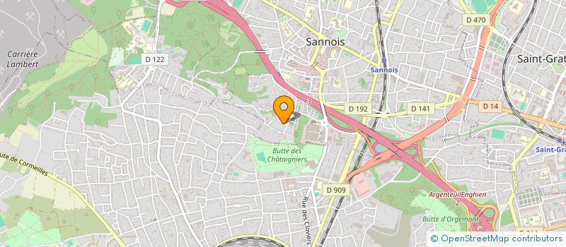 localisation de l'entreprise A.J.B.M. IMMO  SANNOIS