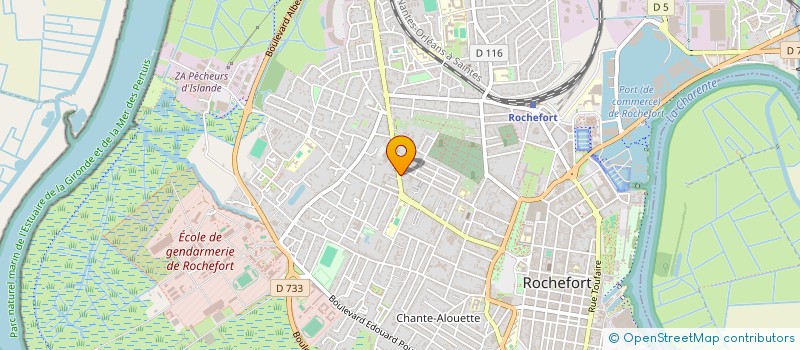 localisation de l'entreprise A.J.B. SARL à ROCHEFORT