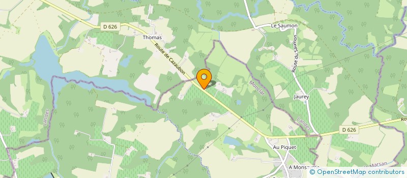 localisation de l'entreprise A.J.C.  MONCLAR