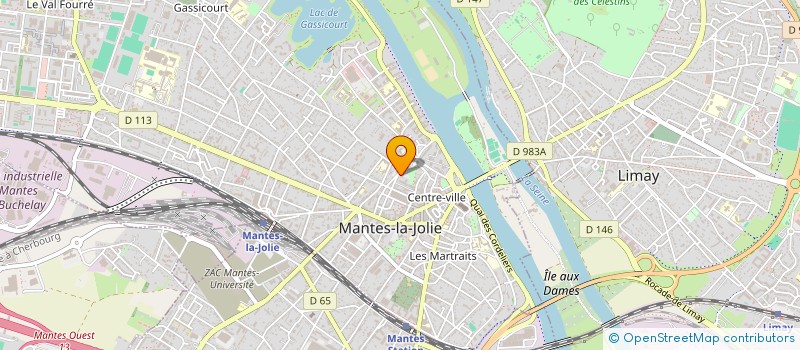 localisation de l'entreprise A.J.C. à MANTES-LA-JOLIE
