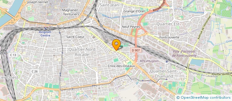 localisation de l'entreprise A.J.C AVIGNON  AVIGNON