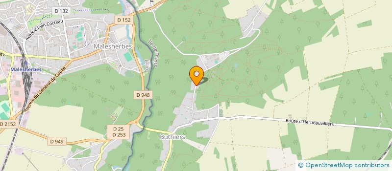 localisation de l'entreprise A.J.C.B.  BUTHIERS