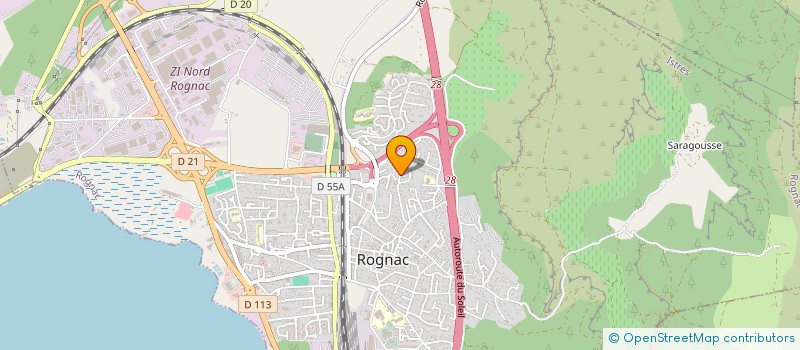 localisation de l'entreprise A J C CARRELAGES  ROGNAC