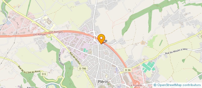 localisation de l'entreprise A.J.C CONCEPTION  PLERIN