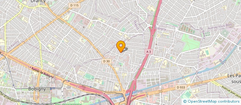 localisation de l'entreprise A.J.C.   CONSULTANT INTERNATIONAL  BOBIGNY