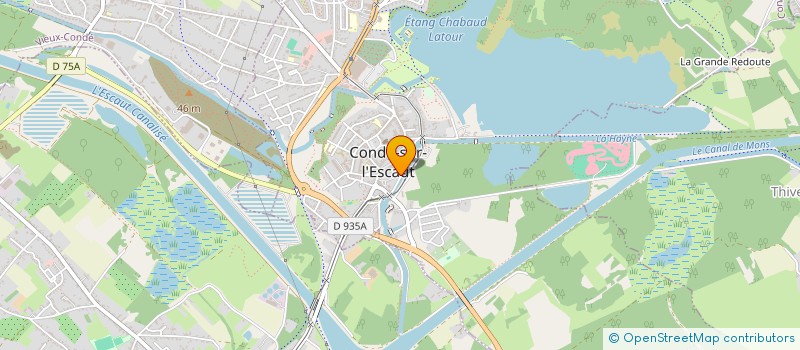 localisation de l'entreprise A.J.C.D.A.L  CONDE-SUR-L'ESCAUT