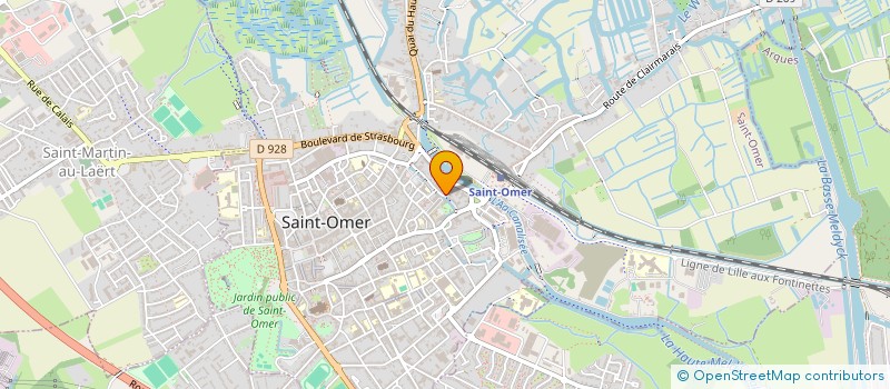 localisation de l'entreprise A.J.C FINANCEMENT  SAINT-OMER