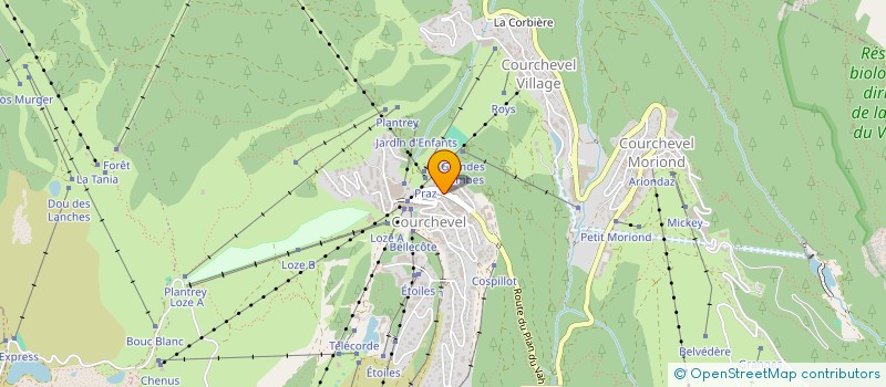 localisation de l'entreprise A.J.C. INVEST à COURCHEVEL