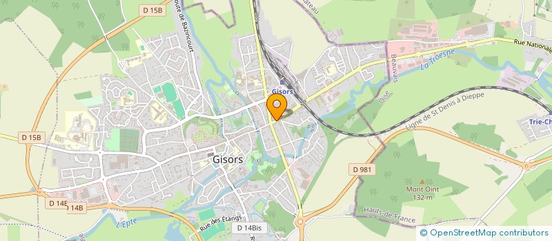 localisation de l'entreprise A.J.C.N. à GISORS