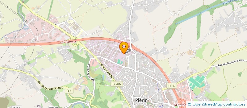 localisation de l'entreprise A J C TEAM  PLERIN