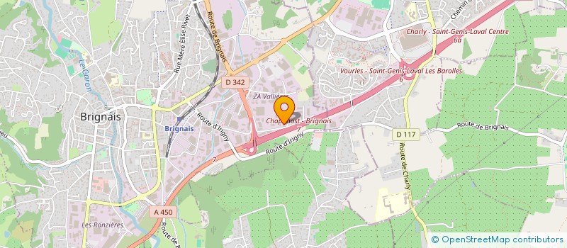 localisation de l'entreprise A&J CARRELAGE  BRIGNAIS