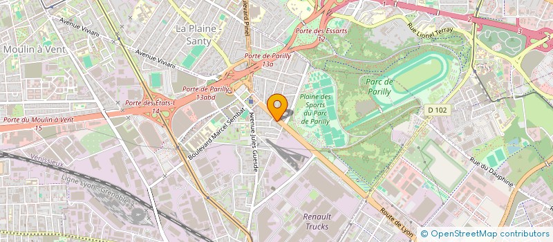 localisation de l'entreprise A J CONCEPT à VENISSIEUX