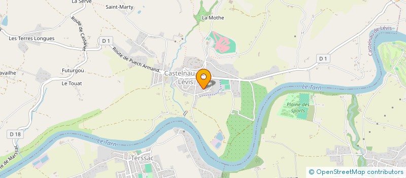 localisation de l'entreprise A.J. CREATION  MARSSAC-SUR-TARN