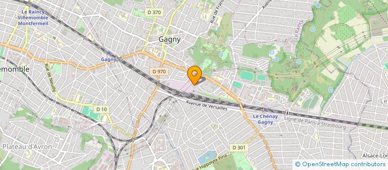 localisation de l'entreprise A.J.D  GAGNY