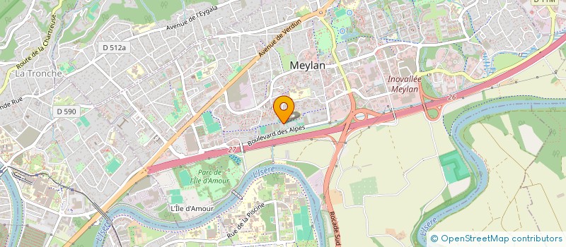 localisation de l'entreprise A.J.D. GESTION à MEYLAN