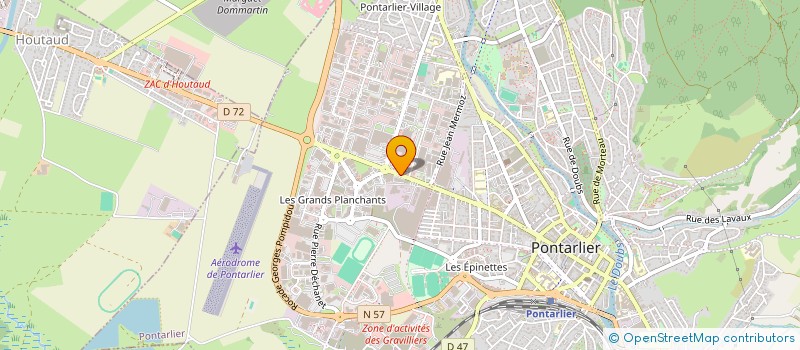 localisation de l'entreprise A.J. DEVELOPPEMENT à PONTARLIER